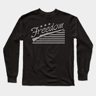 Freedom Text Art Long Sleeve T-Shirt